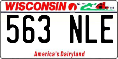 WI license plate 563NLE