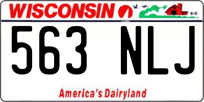 WI license plate 563NLJ