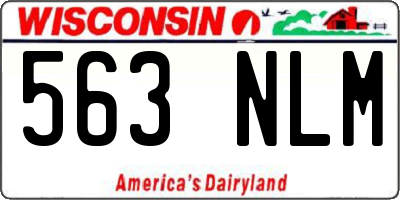 WI license plate 563NLM