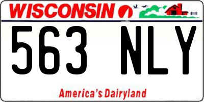 WI license plate 563NLY