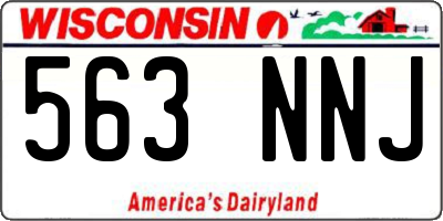 WI license plate 563NNJ