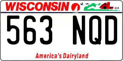 WI license plate 563NQD