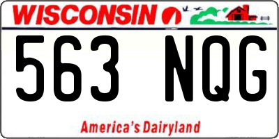 WI license plate 563NQG