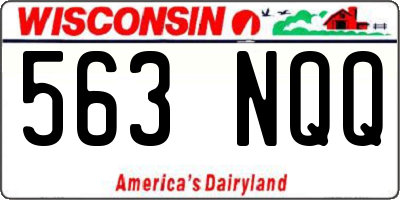 WI license plate 563NQQ