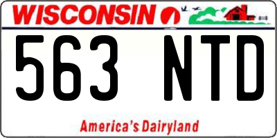 WI license plate 563NTD