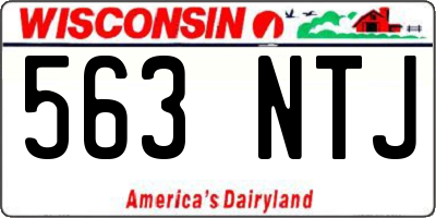 WI license plate 563NTJ