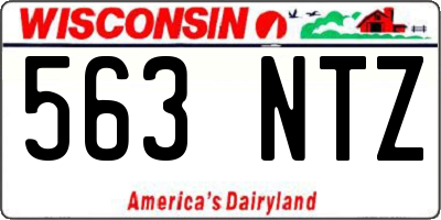 WI license plate 563NTZ