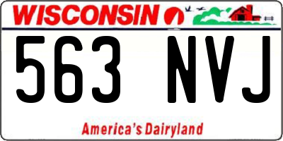 WI license plate 563NVJ