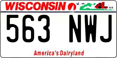 WI license plate 563NWJ