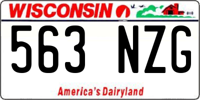 WI license plate 563NZG