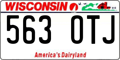 WI license plate 563OTJ