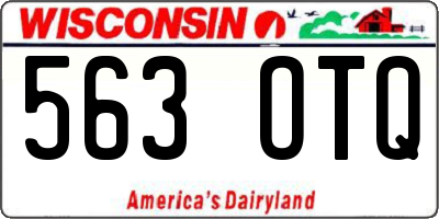 WI license plate 563OTQ
