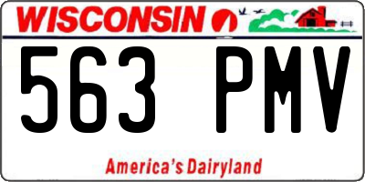 WI license plate 563PMV