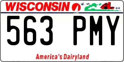 WI license plate 563PMY