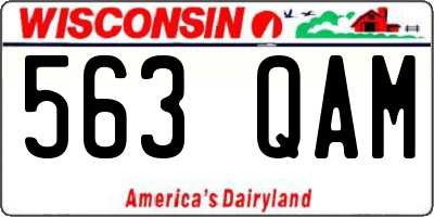 WI license plate 563QAM