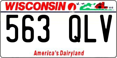 WI license plate 563QLV