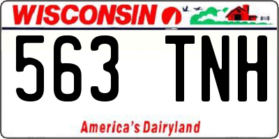 WI license plate 563TNH