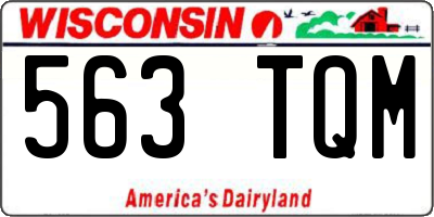 WI license plate 563TQM