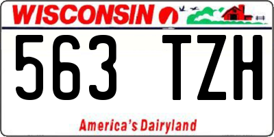 WI license plate 563TZH