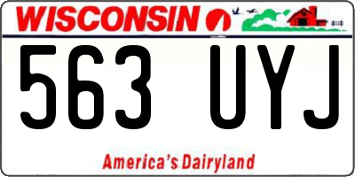 WI license plate 563UYJ