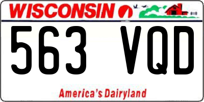 WI license plate 563VQD
