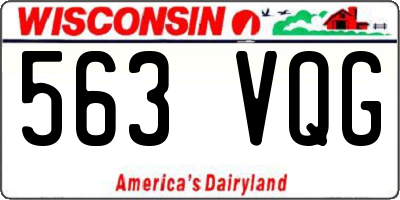 WI license plate 563VQG