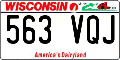 WI license plate 563VQJ