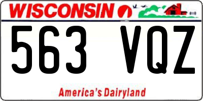 WI license plate 563VQZ