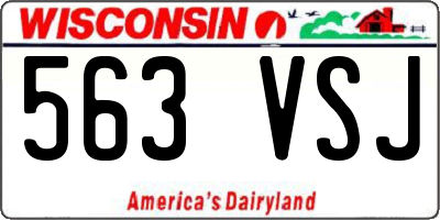 WI license plate 563VSJ