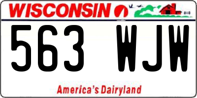 WI license plate 563WJW