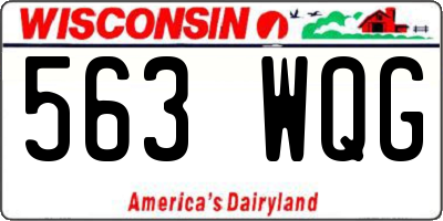 WI license plate 563WQG