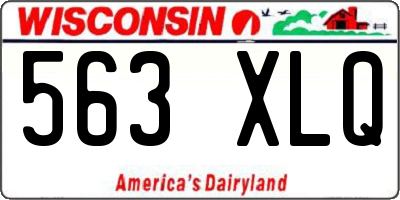 WI license plate 563XLQ