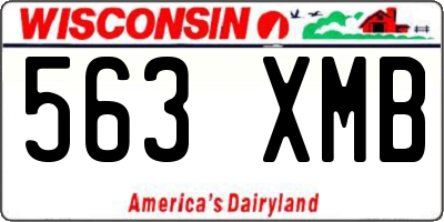 WI license plate 563XMB