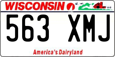 WI license plate 563XMJ