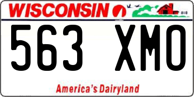 WI license plate 563XMO