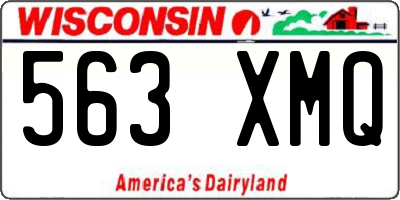 WI license plate 563XMQ