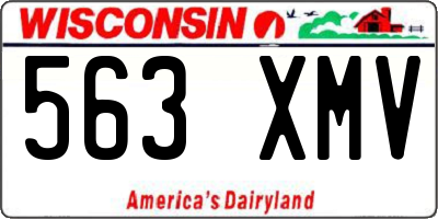 WI license plate 563XMV