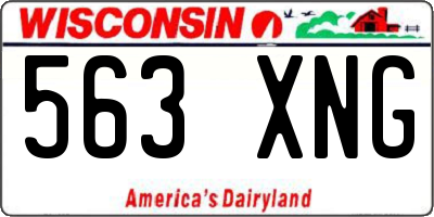 WI license plate 563XNG