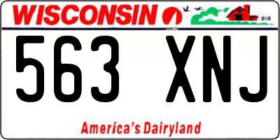 WI license plate 563XNJ