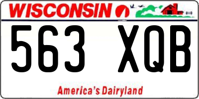 WI license plate 563XQB