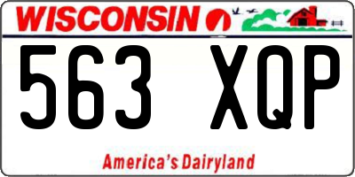 WI license plate 563XQP
