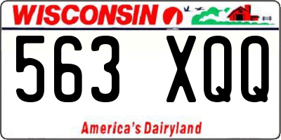 WI license plate 563XQQ