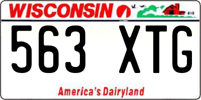 WI license plate 563XTG
