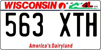 WI license plate 563XTH