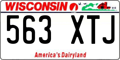 WI license plate 563XTJ
