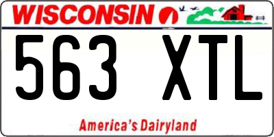 WI license plate 563XTL