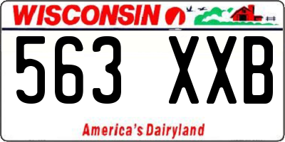 WI license plate 563XXB
