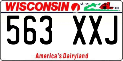 WI license plate 563XXJ