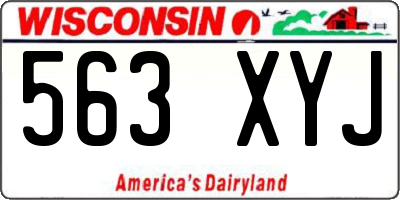 WI license plate 563XYJ