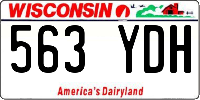 WI license plate 563YDH